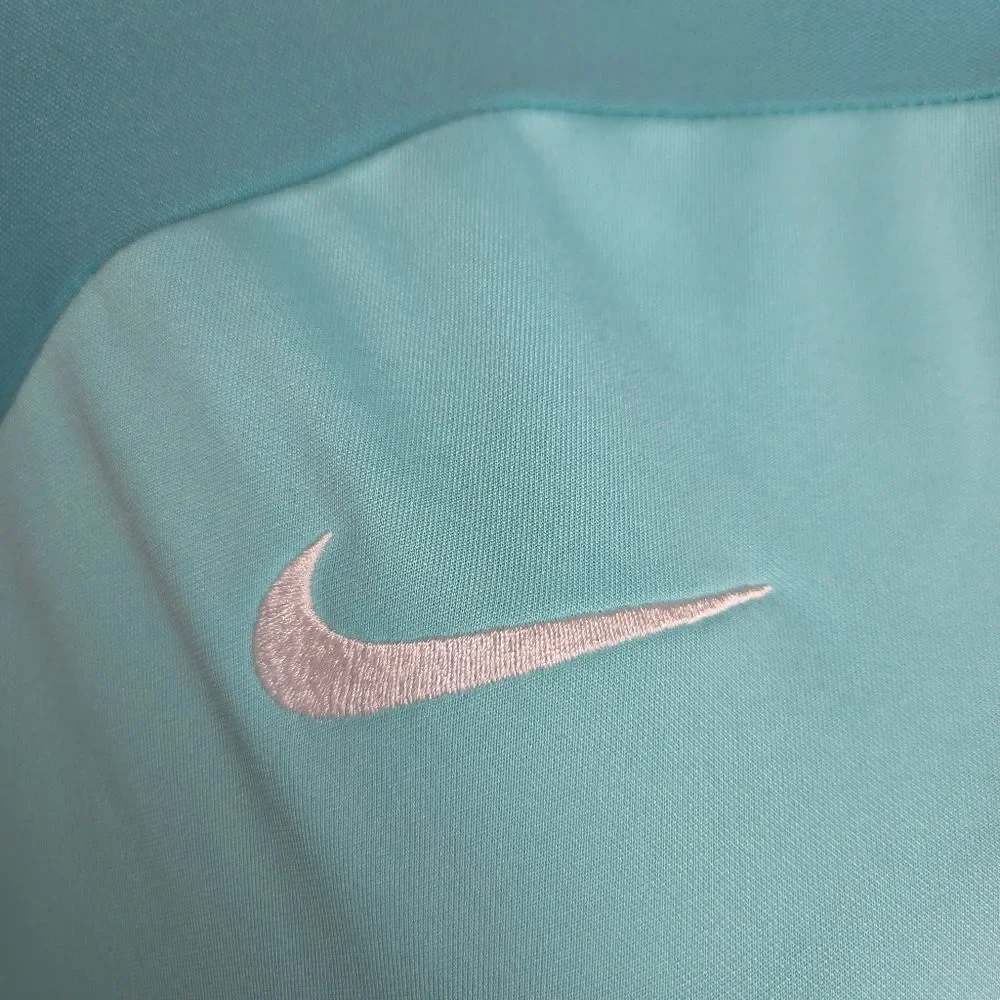 Nike Hyper Turq / Washed Teal Dri-FIT Academy Pro Half-Zip Slim Fit Size Large